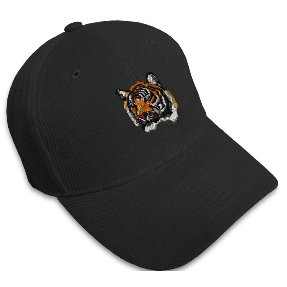 Soft Women Baseball Cap Animal Tigers Mascot Embroidery Brand; Cambridge